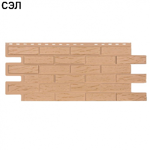 Фасадная панель T-Siding Саман Эко Крем 1090х455 мм