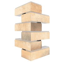 Угловая термопанель малая BestPoint Loft Brick Masala 456х236х236х50 мм