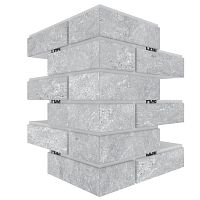 Угловая термопанель большая BestPoint Exclusive Cement Gray 456х365х365х100 мм