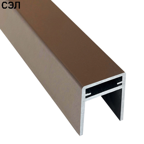 П-профиль алюминиевый EasyDecking Венге 3000х35х25 мм