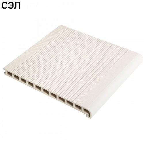 Ступень из ДПК Faynag Wood Слоновая кость 3000х320х24 мм Ступень из ДПК Faynag Wood Слоновая кость 3000х320х24 мм