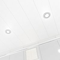 Потолок реечный Cesal C01 Жемчужно-белый Глянцевый Profi 150х1500х0,3 мм
