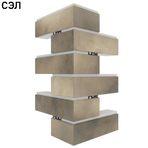 Угловая термопанель малая BestPoint Retro Brick Pepper 456х236х236х50 мм Угловая термопанель малая BestPoint Retro Brick Pepper 456х236х236х50 мм