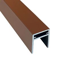П-профиль алюминиевый EasyDecking Коричневый 3000х35х25 мм