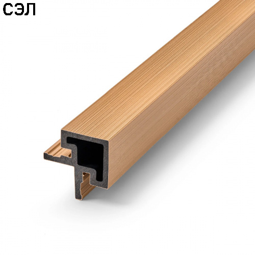 Уголок из ДПК для реечной панели EasyDecking Ко-экструзия Дуб 4000х50х50 мм