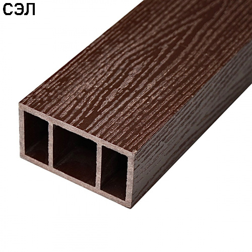Перила нижние из ДПК Faynag Wood Шоколад 3000х95х50 мм Перила нижние из ДПК Faynag Wood Шоколад 3000х95х50 мм