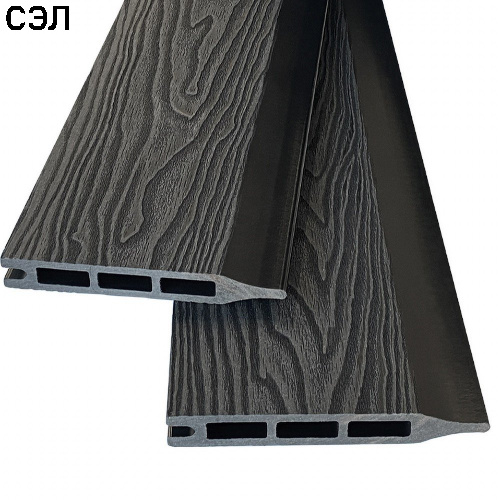 Заборная доска шип-паз из ДПК EasyDecking Вуд-Икс Черное дерево 2200х146х20 мм Заборная доска шип-паз из ДПК EasyDecking Вуд-Икс Черное дерево 2200х146х20 мм