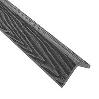 Уголок из ДПК EasyDecking Вуд-Икс Серый 3000х50х50 мм
