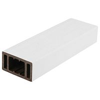 Перила нижние из ДПК WPC Ко-экструзия Белые 3000х100х50 мм