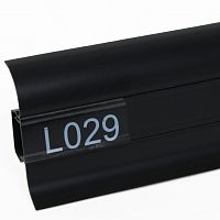 Плинтус напольный ПВХ Line Plast L029 Черный 2200х58х22 мм