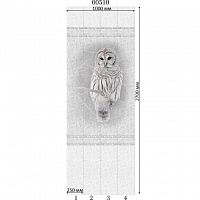 Стеновая панель ПВХ Panda 00510 Белые кружева Сова 2700х250х8 мм комплект 4 шт